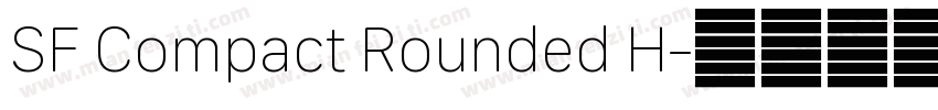 SF Compact Rounded H字体转换